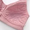 Generic amaon Outlet Women No Underwire Wireless Bras Front Closure Comfortable Push Up Bra Wire Free Non Padded Plus Size Minimizer Bras Pink, 3X-Large view 3