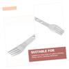Kisangel 2sets Stainless Steel Folding Cutlery Picnic Utensil for Boys and Girls Spoons and Forks Outdoor Camping Dinnerware Lightweight Portable Tableware view 2