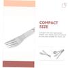 Kisangel 2sets Stainless Steel Folding Cutlery Picnic Utensil for Boys and Girls Spoons and Forks Outdoor Camping Dinnerware Lightweight Portable Tableware view 3