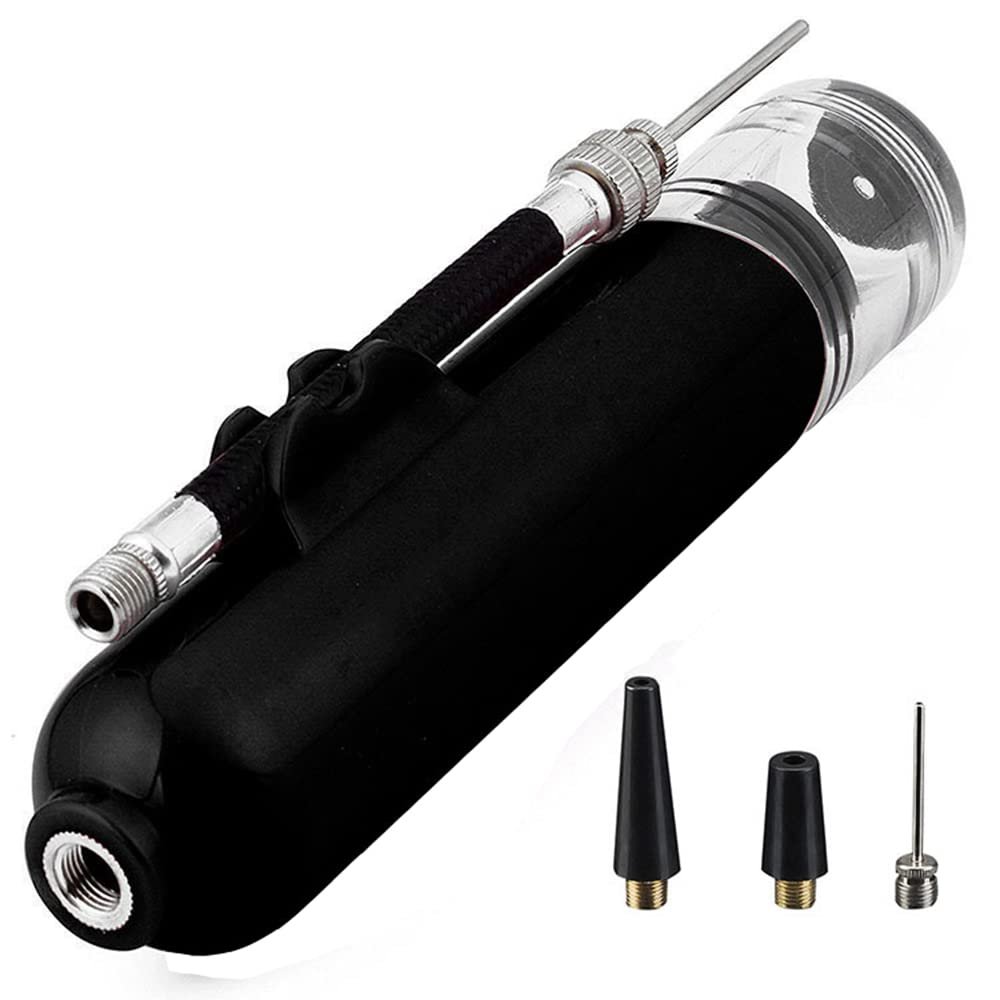 SagaSave Ball Pump, Portable Dual Action Inflate Air Pump with 3 Needles for Soccer Ball Basketball Volleyball Bikes Easy to Use