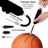 SagaSave Ball Pump, Portable Dual Action Inflate Air Pump with 3 Needles for Soccer Ball Basketball Volleyball Bikes Easy to Use view 3