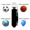 SagaSave Ball Pump, Portable Dual Action Inflate Air Pump with 3 Needles for Soccer Ball Basketball Volleyball Bikes Easy to Use view 4