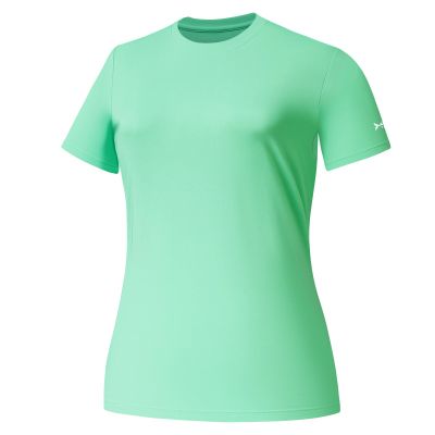 BASSDASH Womens UPF 50+ Crew Neck Short Sleeve T-Shirt Cooling Performance Sun Protection Tee for Fishing Hiking Casual Mint