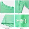 BASSDASH Womens UPF 50+ Crew Neck Short Sleeve T-Shirt Cooling Performance Sun Protection Tee for Fishing Hiking Casual Mint view 4