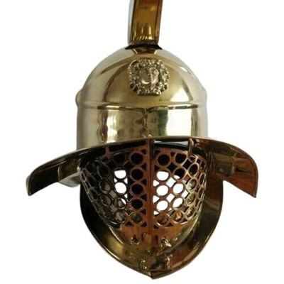 Medieval Antique Gladiator Helmet SCA LARP Reenactment Armor 18g Steel Helmet