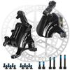 DYISLAND XT-8 Cable Actuated Road Bicycle Hydraulic Disc Brakes Caliper Set, Line Pulling Extra Powerful Hybrid Brakes For Road bikes(with 2Pcs 160mm Rotors) view 1