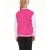 Kids Baseball Jacket School Varsity Uniform Casual Sweatshirt Girls Sweater Jacket Baseball Solid Color view 2
