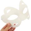 Vaguelly Diy Blank Masks for Adults and Kids Unpainted Half Face Masquerade Masks for Cosplay Party Halloween Craft Decoration 8.66X5.51 Inches 10 Pieces view 3