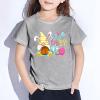 Clothes Set for Kids Toddler Baby Girl's Rabbit Tee Outfits Cute Bunny Tshirt Easter Clothes Vest Shirt Tops White view 4