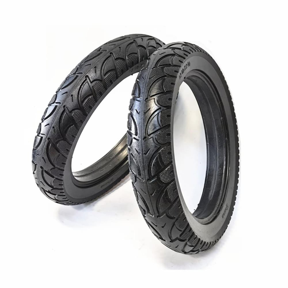 2Pcs 12 Inch Scooter Wheel Solid Tires 12 1/2x2 1/4(57-203) For Bike, Durable And Reliable Replacement Wheels For Electric Scooters And Bikes