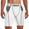 Cabasse Adult Elite Padded Sliding Shorts w/Cup Pocket, Men's Slider Shorts for Baseball & Football (White, XX-Large) view 2