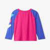 Hatley Girls' Swim Long Sleeve Rashguard Top, Fuschia Purple, 7 Years view 3