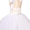 Clothes Set for Kids Party Toddler Summer Girls Clothing Easter Cute Girls Dress Party Clothes with Hair Clasp White view 4