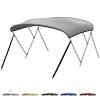 KEMIMOTO Bimini Top for Boat, Bimini Tops Cover 600D Marine Grade Canvas Boat Canopy with 6ft Length 54 in - 96 in Width 46 in Height, Includes Mounting Hardware, Straps Rear Support Poles view 1