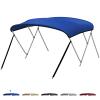 KEMIMOTO Bimini Top for Boat, Bimini Tops Cover 600D Marine Grade Canvas Boat Canopy with 6ft Length 54 in - 96 in Width 46 in Height, Includes Mounting Hardware, Straps Rear Support Poles view 1