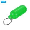 PATIKIL Floating Keychain, 2 Pack Plastic Key Float Surfing Fishing Marine Sailing Key Holder Buoyant Keyrings for Boating Kayaking Water Sports, Green view 3