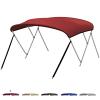 KEMIMOTO Bimini Top for Boat, Bimini Tops Cover 600D Marine Grade Canvas Boat Canopy with 6ft Length 54 in - 96 in Width 46 in Height, Includes Mounting Hardware, Straps Rear Support Poles view 1