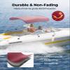 KEMIMOTO Bimini Top for Boat, Bimini Tops Cover 600D Marine Grade Canvas Boat Canopy with 6ft Length 54 in - 96 in Width 46 in Height, Includes Mounting Hardware, Straps Rear Support Poles view 2