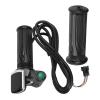 Pissente Electric Bike Throttle Grip with LCD Display & Key Lock, Full Twist Throttle Handle for Electric Bicycle and Scooter, 12V-84V Universal 22.2mm Grip view 1