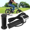 Pissente Electric Bike Throttle Grip with LCD Display & Key Lock, Full Twist Throttle Handle for Electric Bicycle and Scooter, 12V-84V Universal 22.2mm Grip view 2