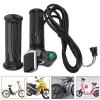 Pissente Electric Bike Throttle Grip with LCD Display & Key Lock, Full Twist Throttle Handle for Electric Bicycle and Scooter, 12V-84V Universal 22.2mm Grip view 4