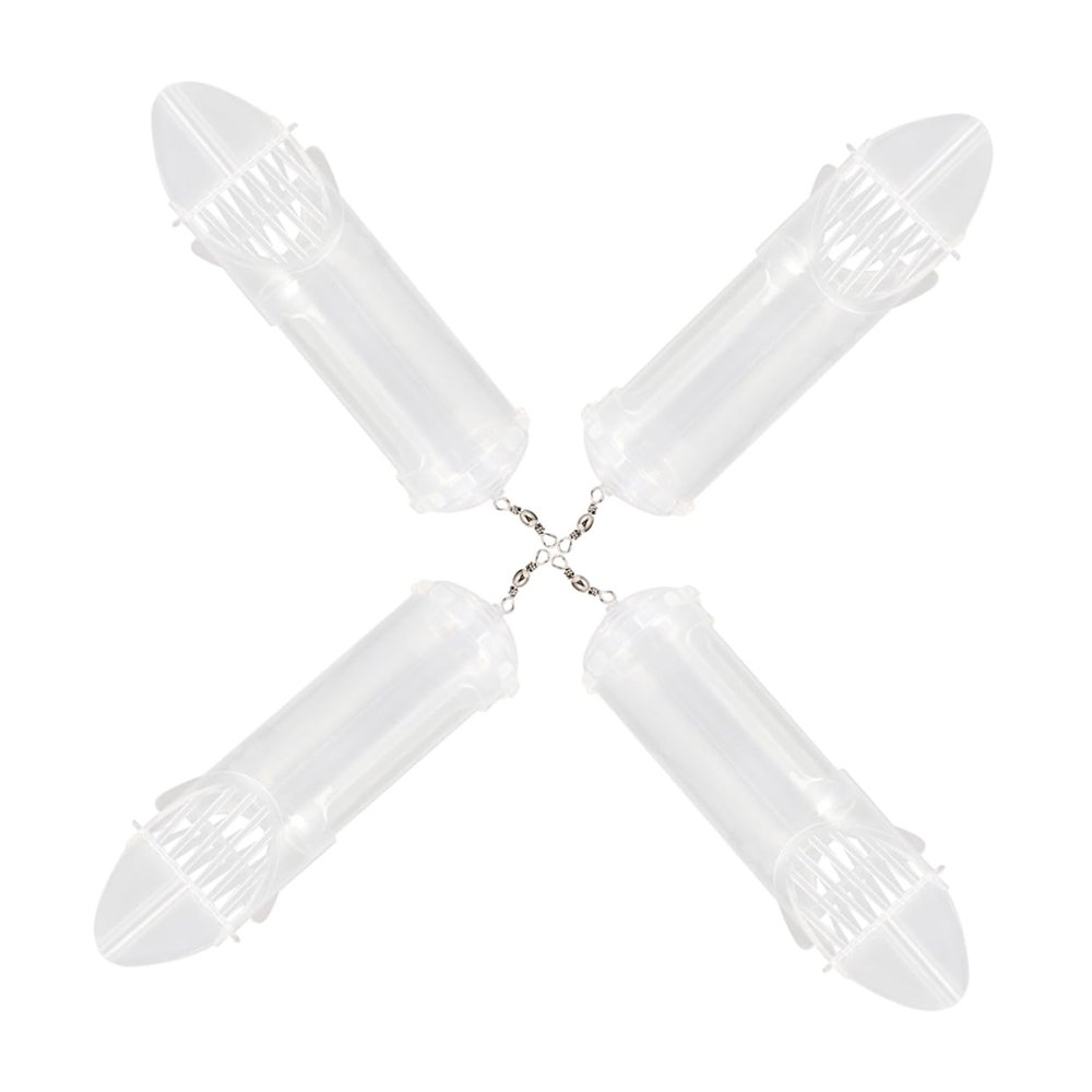 BESPORTBLE 4pcs Fishing Bait Cage Lightweight Feeder for Crawfish Minnow and Shrimp Practical and Easy Use Fishing Accessory for Outdoor Adventures