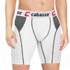 Cabasse Youth Padded Elite Sliding Shorts with Cup Pocket, Boys Slider Shorts for Baseball & Football (Medium, White) view 2
