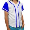 DIGITMON Kids Baseball Jersey Button Down Premium Hip Hop T Shirts Uniform WHITEROYAL 12y Teenagers view 1