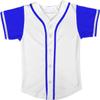 DIGITMON Kids Baseball Jersey Button Down Premium Hip Hop T Shirts Uniform WHITEROYAL 12y Teenagers view 2