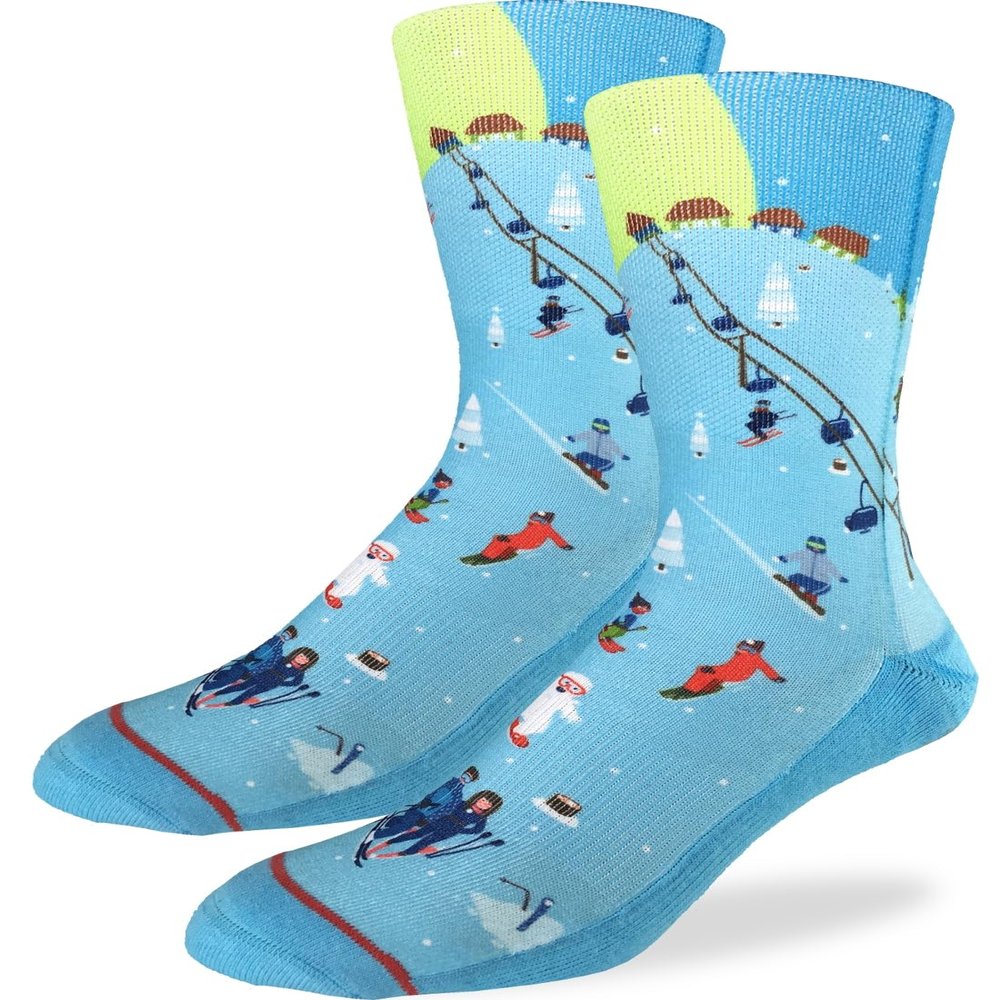Good Luck Sock Men's Skiing Socks, Adult, Shoe Size 8-13
