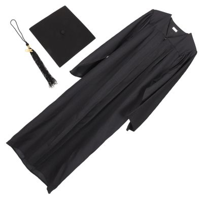 PACKOVE 1set Classic Graduation Gown Trencher Hat for Adults Lightweight and Breathable Cap and Gown for College Graduation Ceremonies and Photo Shoots