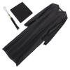 PACKOVE 1set Classic Graduation Gown Trencher Hat for Adults Lightweight and Breathable Cap and Gown for College Graduation Ceremonies and Photo Shoots view 1