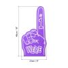 PATIKIL 18 Inch Giant Foam Finger, 2Pcs We are #1 EVA Foam Hand Cheerleading Vibrant Color for Celebration Pom Poms Sports Events Spirit Games Party, Purple view 2