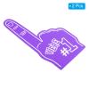PATIKIL 18 Inch Giant Foam Finger, 2Pcs We are #1 EVA Foam Hand Cheerleading Vibrant Color for Celebration Pom Poms Sports Events Spirit Games Party, Purple view 3