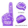 PATIKIL 18 Inch Giant Foam Finger, 2Pcs We are #1 EVA Foam Hand Cheerleading Vibrant Color for Celebration Pom Poms Sports Events Spirit Games Party, Purple view 4