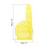 PATIKIL 18 Inch Giant Foam Finger, 2Pcs We are #1 EVA Foam Hand Cheerleading Vibrant Color for Celebration Pom Poms Sports Events Spirit Games Party, Yellow view 2