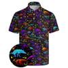 Xdceu Men's Dinosaur Golf Polo Shirt Dinosaur Golf Shirts for Men Quick-Dry Moisture Wicking Casual Breathable Polo Shirt view 1