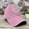 Hepandy Boy's Mom Baseball Cap Embroidery for Women, Gift for Mother Mama, Washed Pink Soft Cotton Adjustable Snapback Hat view 2