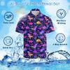 Xdceu Men's Dinosaur Golf Polo Shirt Dinosaur Golf Shirts for Men Quick-Dry Moisture Wicking Casual Breathable Polo Shirt view 4