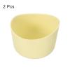 uxcell 2pcs 6cm Protective Silicone Boot Sleeve for 12-24 oz, Water Bottle Bottom Silicone Anti-Slip Sleeve Cover, Irregular Shape Cup Accessories, Light Yellow view 3