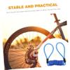 KOMBIUDA 3pcs Bike Cable Lock Disc Lock Cables Reminder Cord Steel for Bicycles Motorcycles Scooters view 3