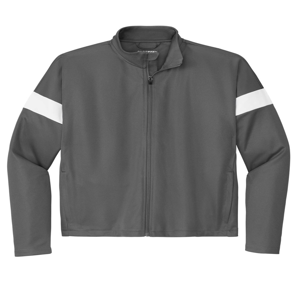 SPORT-TEK Youth Travel Pant Iron Grey/White