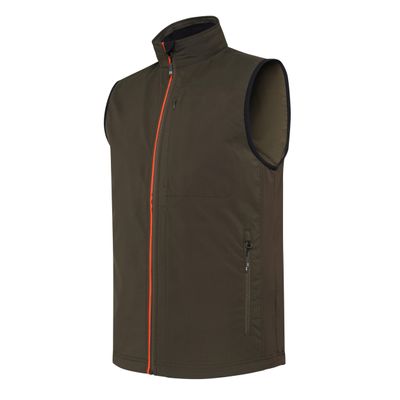 Beretta Men's Turkey Hunting Outdoor Range Lightweight Watertight Regular Fit Windshell EVO Vest, Green Moss, 2XL