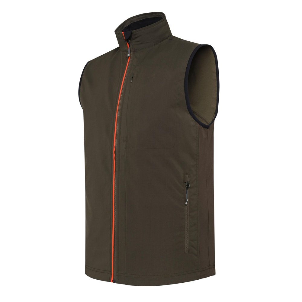 Beretta Men's Turkey Hunting Outdoor Range Lightweight Watertight Regular Fit Windshell EVO Vest, Green Moss, 2XL