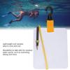 Underwater Writing Slate Board,Dive Writing Slate,Waterproof Underwater Writing Tablet Dive Writing Slate Board with Swivel Clip and Pencil for Water Sports Diving Swimming view 3