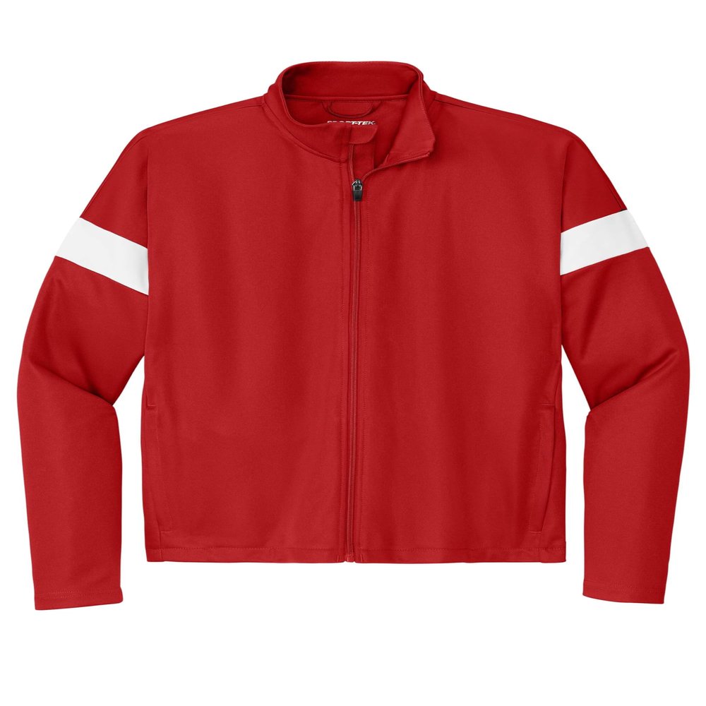 SPORT-TEK Youth Travel Pant Deep Red/White