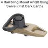 5 Slots Rail Section for M Lok Five Slots Rail Picatinny Rail Set of 2 Pieces Mlok Rail Red (Pack of 2-5 Slots & Flip Up Sights, Attachment) view 4
