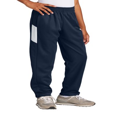 SPORT-TEK Youth Travel Pant, True Navy/White, Small