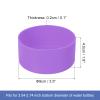 uxcell 1pcs 9cm Protective Silicone Boot Sleeve for 32-40 oz, Water Bottle Bottom Anti-Slip Sleeve Cover, Universal Cup Bottom Accessories, Purple view 2