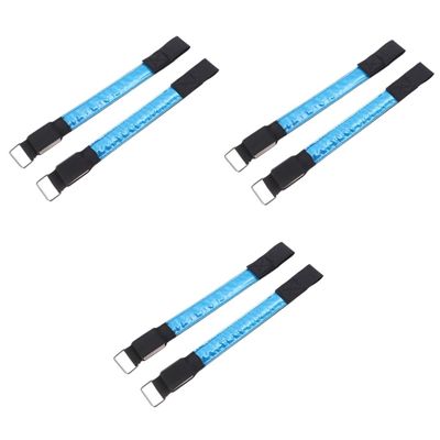 HANABASS 6pcs Led Reflective Armband for Running and Walking Fluorescent Safety Wristbands High Visibility for Jogging Dog Walking and Outdoor Activities